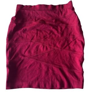 Cleo Vibrant Red Pencil Skirt